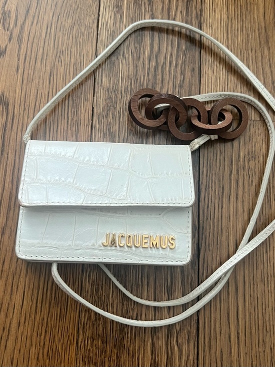 Jacquemus Handbags - Jacquemus Le Petit Riviera Mini Crossbody with Gold Logo